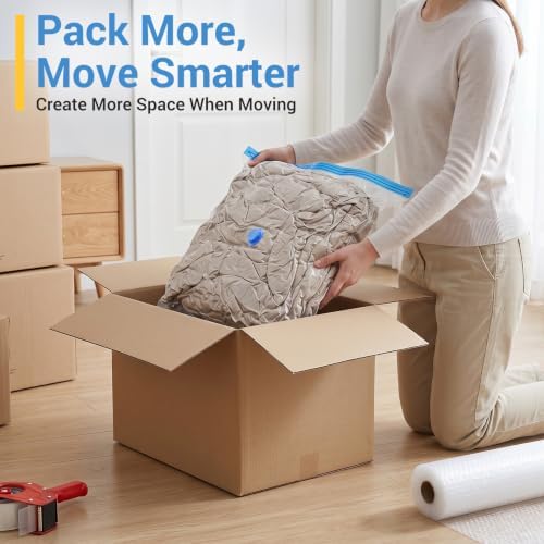 Fygrip 80% Space Saver Vacuum Storage Bags with Hand Pump, 10 Large - Image 6