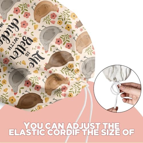 Chicken Flowers Plastic Bag Holder, Chicken Gifts for Women Mom Grandma - Image 4