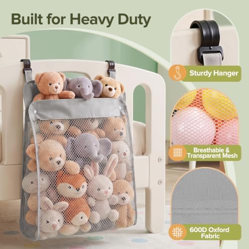 Playpen Toy Organizer, Stuffed Animal Storage & Hanging Diaper Organizer - Image 4
