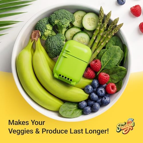 Fridgie Produce Saver, Ethylene Gas Absorber, Fresh Vegetable Saver - Green - Image 2