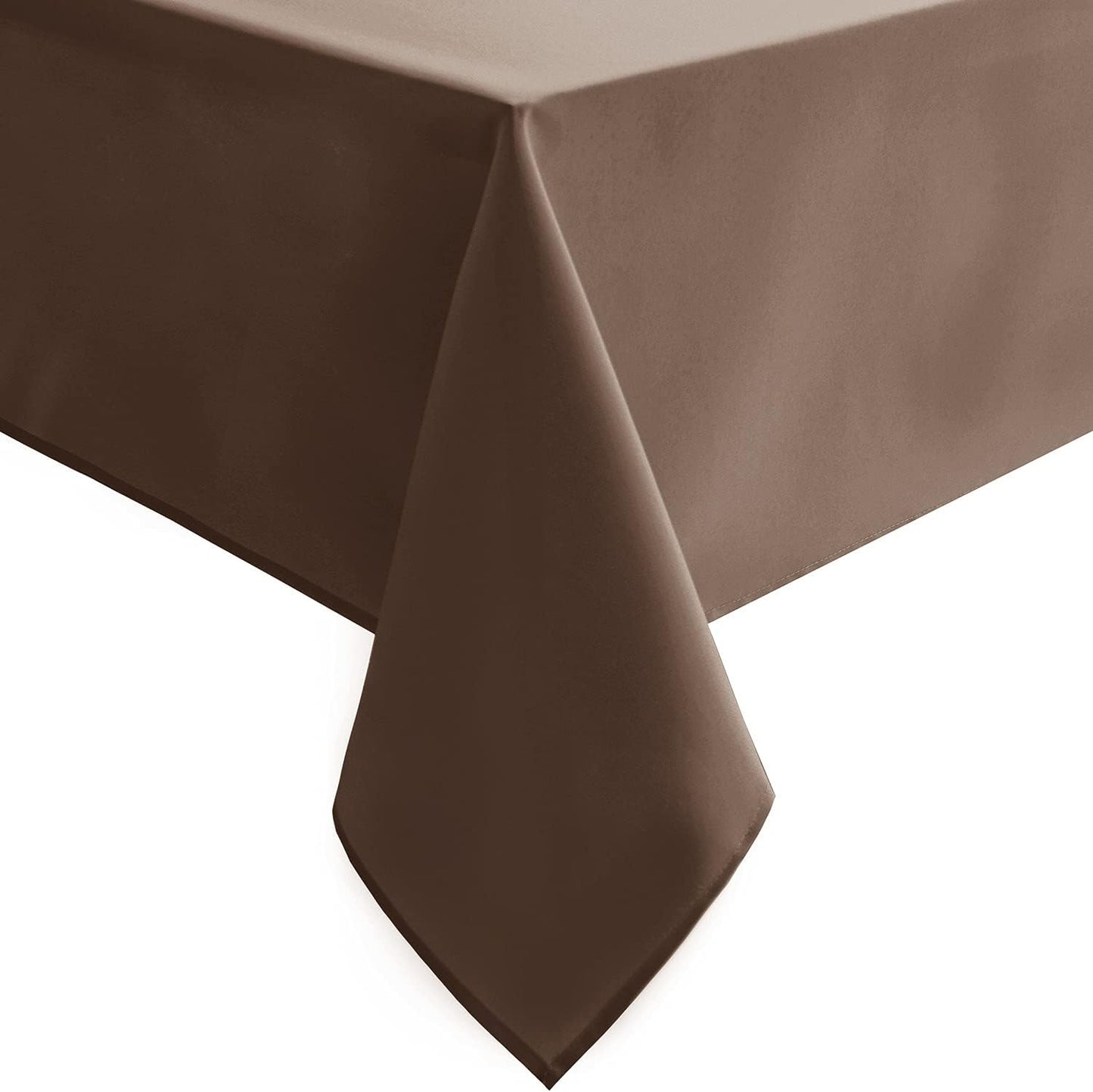 Hiasan Tan Rectangle Tablecloth - Waterproof Washable Polyester Fabric Table Cloth for Buffect Dining Birthday Party Wedding, 70 x 120 Inch