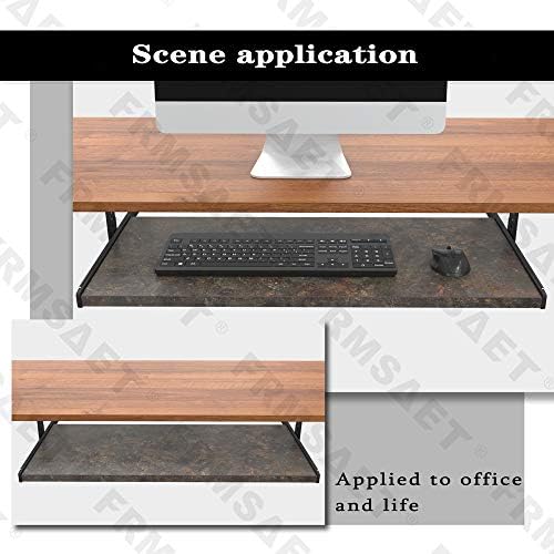 FRMSAET Office Product 20/24/30 inch Keyboard Drawer Tray(30 inch, Rusty) - Image 6
