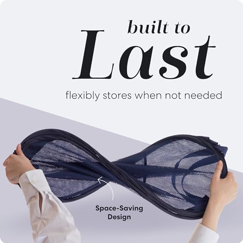 Handy Laundry Collapsible Mesh Laundry Hamper 2-Pack, Blue - Image 4