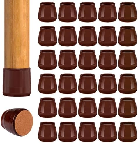 BAIPOK 36Pcs Round Chair Leg Floor Protectors for Hardwood Floors by BAIPOK