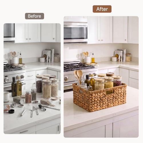 StorageWorks Decorative Baskets, Large Wicker Baskets for Organizing - Image 6