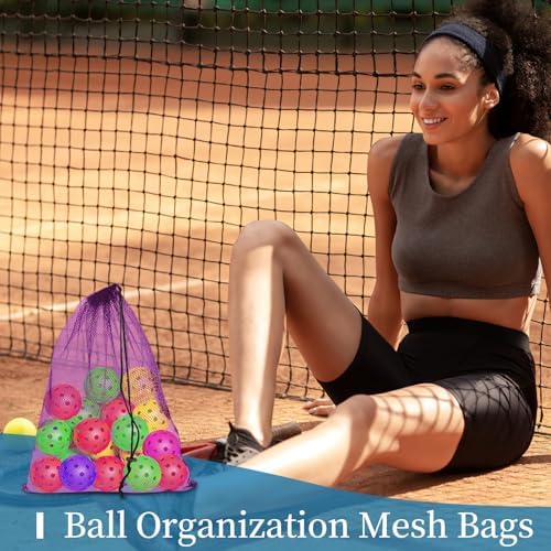 6 Pack Mesh Drawstring Bags with Lock, 14x17 for Gym, Beach, Laundry - Image 5
