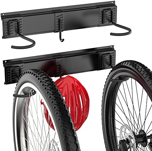 Ultrawall Bike Rack, Garage Bike Rack Wall Mount for 2 Bicycle and 1 Helmet by UltrawallGarageToolsOrganizer