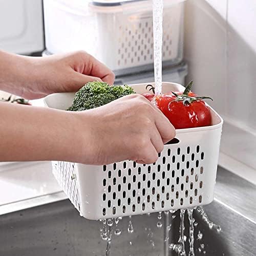 4 Pack Fresh Food Storage Containers, Fruit Organizer for Refrigerator - Image 6