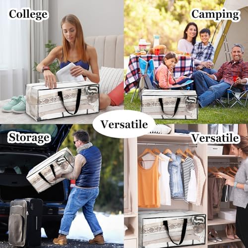 4 Pcs Large Clear Yarn Storage Bags Yarn Storage Organizer 24 Gallon - Image 6