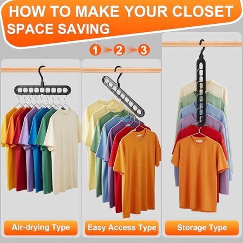 Magic Space Saving Hangers,7 Pack Multi-Functional Closet Organizers - Image 5