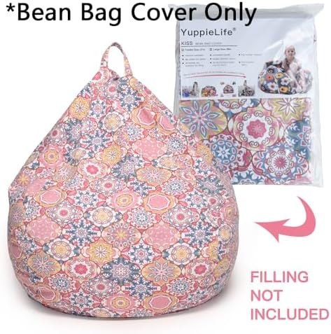YuppieLife Stuffed Animal Storage Bean Bag Cover, 27" Velvet Toy Organizer - Image 2