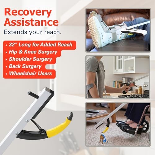 Sammons Preston Reacher, 32" Magnetic Grabber Tool, Pickup Aid for Seniors - Image 3