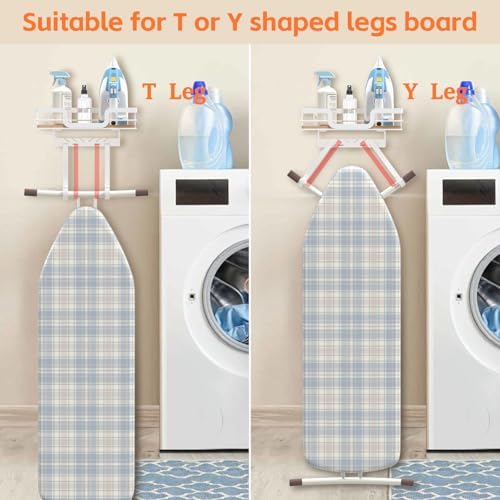 Ironing Board Hanger Wall Mount, T&Y Shaped Iron Holder for Laundry Rooms - Image 3