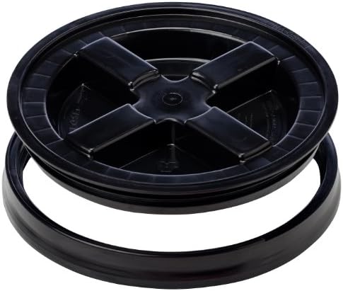 GAMMA2 Gamma Seal Lid - Pet Food Storage Container Lids - Fits 3.5, 5, 6, & 7 Gallon Buckets, Black, Made in USA - Image 5