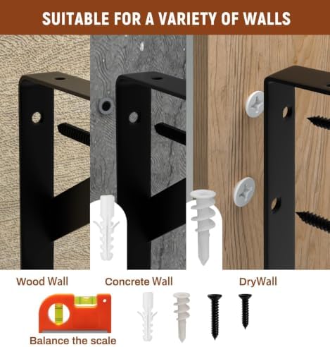 LEOPO Corner Floating Shelves Wall Mounted Set of 4, Corner Wall Shelves - Image 7