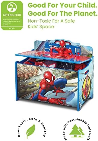 Delta Children Deluxe Toy Box, Spider-Man - Image 3