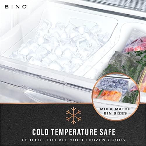 BINO | The SOHO Collection Plastic Storage Bins, X-Small - 2 Pack, Clear | Pantry and Fridge Organizer Containers, Kitchen Cabinet and Medicine Cabinet Bins - Image 6