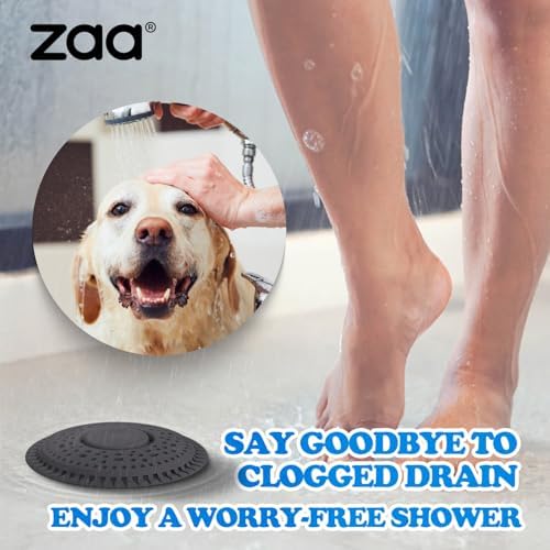 Zaa Shower Drain Hair Catcher Silicone Flat Floor Strainer Protector - Image 7