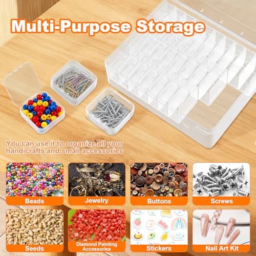 3 Pack 90 Pcs Bead Organizer Box, Clear Plastic Storage Containers - Image 6