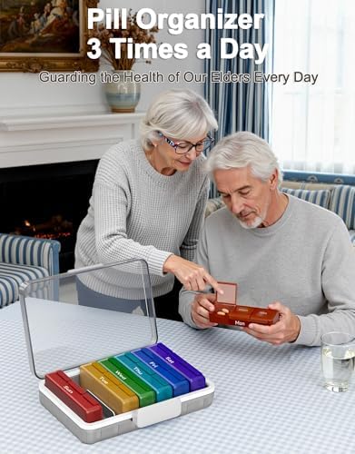 CTIME 4-Tier Extra-Large Medicine Organizer with Portable Pill Case Empty - Image 3