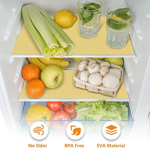Shelf Liner for Kitchen Cabinets, Drawer, Fridge Liner Yellow 17.5"× 393.7" - Image 5