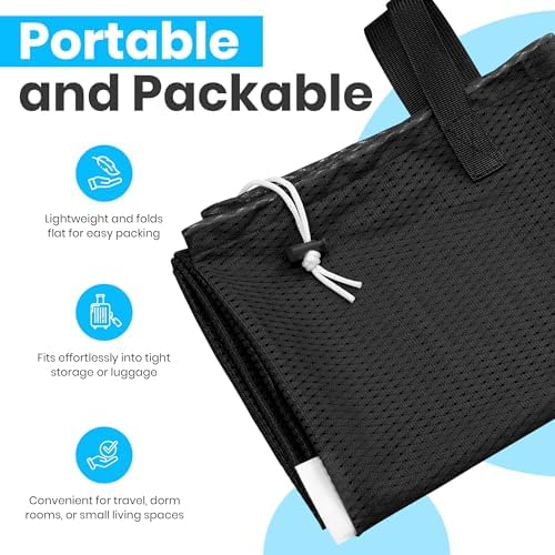 Handy Laundry Mesh XL Laundry Bag 24"x36" with Shoulder Strap, Black - Image 4