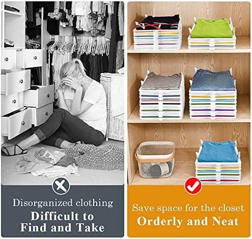 Accenter Clothing Organizer for Closet Storage,Stackable Shelf Dividers - Image 3