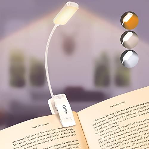 Gritin 9 LED Rechargeable Book Light for Reading in Bed by Gritin