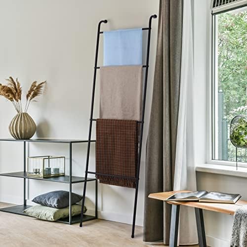 2 Pack Blanket Ladder Decorative Towel Rack Holder for Bathroom - Image 5