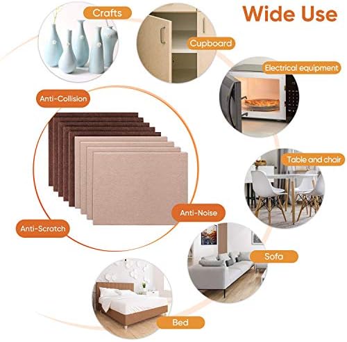 Felt Furniture Pads 10pcs 8" x 6" Cuttable Self Adhesive Furniture Pads - Image 6