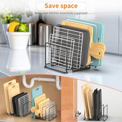 Cutting Board Organizer, Kitchen Cabinet Organizer - Image 6