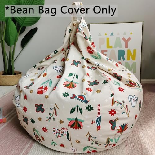 YuppieLife Stuffed Animal Storage Bean Bag Cover, 38" Velvet Toy Organizer - Image 5