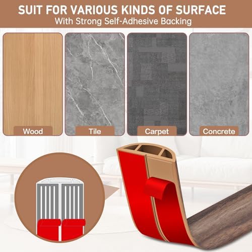 LSGCQ Floor Cord Cover Self Adhesive Cord Hider Floor Cable Management - Image 4