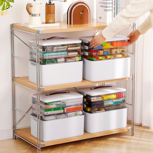MOPALL Craft Medicine Cabinet Organizers Storage Box for Art Supply Sewing - Image 2