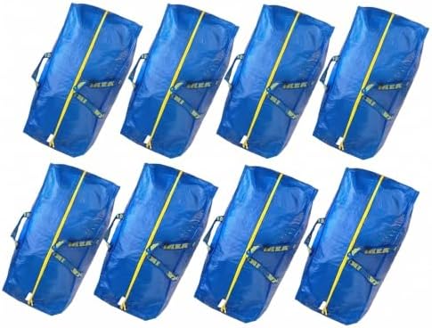 Ikea 901.491.48 Frakta Storage Bag, Blue, 8 Pack by IKEA