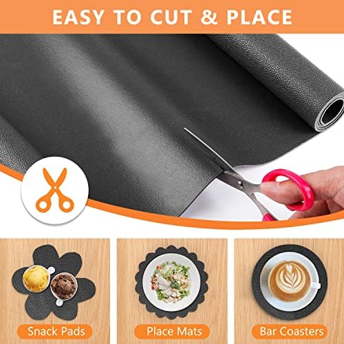 WochiTV Shelf Liner for Cabinets, Drawer Non Adhesive Non Slip Foam Mat for Kitchen, Pantry, Bathroom, Cupboard, Garage, Closet, Shelves, Drawer, Tool Box, Black 11.8 x 236 inches - Image 4