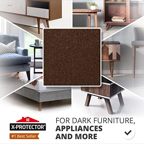 24 Felt Furniture Pads 1” 1/4” Thick X-Protector! Square Felt Pad - Image 2
