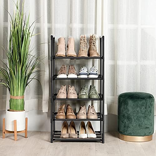 OYREL Shoe Rack, Sturdy Metal 5 Tier Narrow Shoes Organizer - Image 2