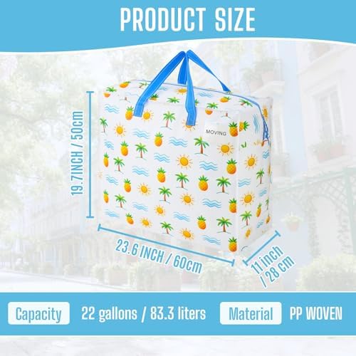 VENO Heavy Duty Moving Bags, 22 Gallon, Tropical Island, 4 Pack - Image 3