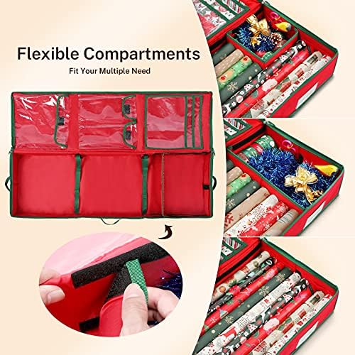 MaidMAX Wrapping Paper Storage, Gift Wrapping Organizer Storage, 42x14x5.5" - Image 3