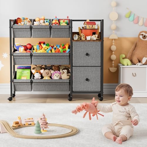 Modanais Kids Toy Organizers and Storage Bins, Black - Image 6