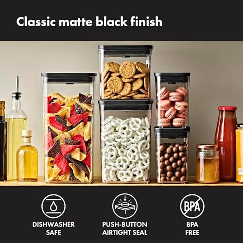 OXO Good Grips POP Container — 1.1 Qt/1.0 L — Matte Black, Organization and Storage Solution - Image 2