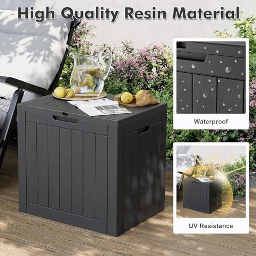 Outdoor Storage Box Waterproof, 32 Gallon Deck Box for Patio-2 Boxes - Image 3