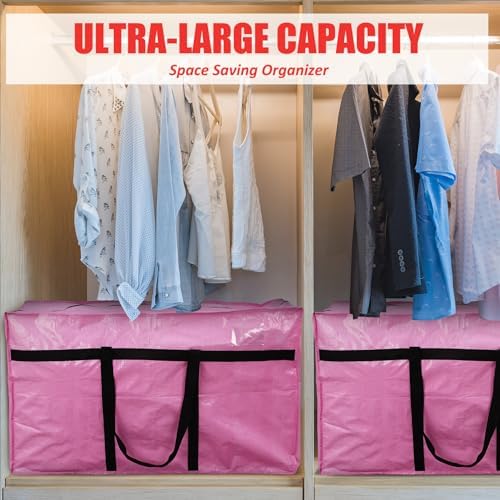 Windyun 4 Pack 57 Gallon Extra Large Moving Bags XXL Heavy Duty Storage Bag - Image 6