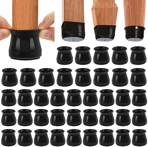 BUMACO 40 Pcs Chair Leg Floor Protectors for Hardwood Floors Anti-Scratch by BUMACO