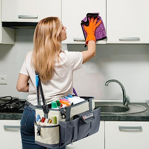 13" Cleaning Caddy for Cleaning Supplies, Cleaning Bag for Housekeepers - Image 6