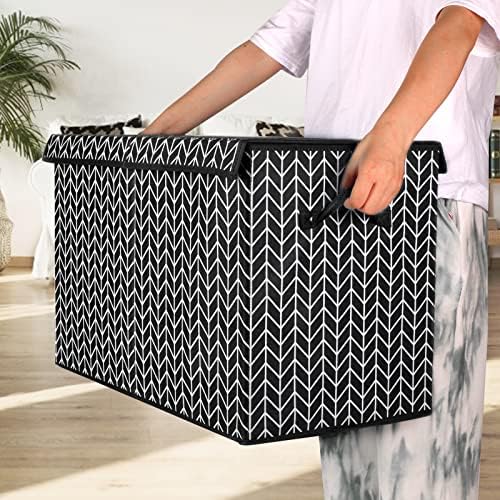 Large Toy Storage Box Chest for Kids, Sturdy Toy Box Bin Baskets with Lid - Image 3