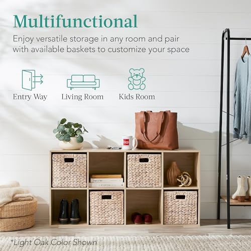 Best Choice Products 8-Cube Storage Organizer, 11in Shelf Opening, Bookcase, Display Shelf, Customizable w/ 3 Removable Back Panels – White - Image 5