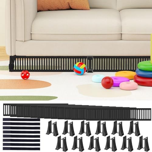 Under Couch Blocker for Pets & Toys, 3.2" Tall, Fits Gaps 1.6"–3.2", 12 PK by Unknown