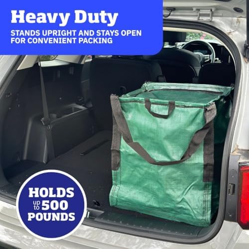 DURASACK 22-Gallon Zipper Top Heavy Duty Storage Tote Bags, 4-Pack, Green - Image 3
